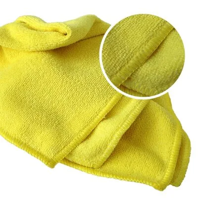232163_Многоразовая полировальная салфетка RoxelPro MICROSHINE из микрофибры желтая 40х