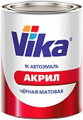 Эмаль Vika АК-142 черная матовая 0,85кг 