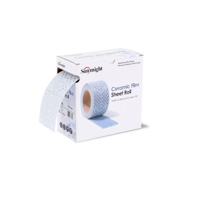 76608_Шлиф материал SUNMIGHT CERAMIC L712T 70х70мм на липучке с мультипылеотводом P120, лист