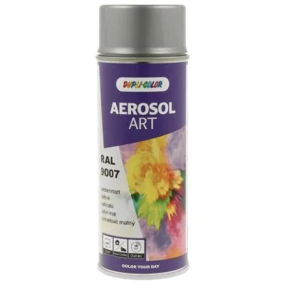 741432_RAL9007 Эмаль DUPLI-COLOR акриловая универс алюминий эффект 0,4л